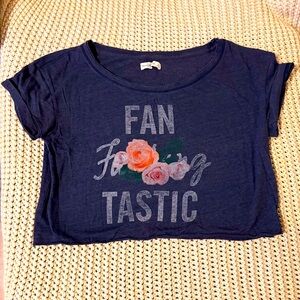 🤑 SALE! Abercrombie & Fitch Navy Graphic Tee